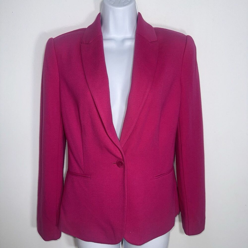 Lilly Pulitzer Hot Pink Leighton Blazer Stretch Women Size Small